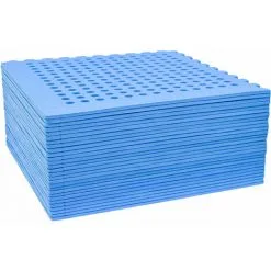 EYEPOWER Tapis De Sol Pour Piscine Ronde De 244 Cm - 28 Dalles De Protection EVA 62x62 - Blau -EYEPOWER Soldes Magasin 57552826 5