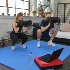 EYEPOWER 20kg Power Bag + 4 Poids Étanches Kettlebell - 20x60 Sac De Sable Musculation - Schwarz -EYEPOWER Soldes Magasin 58055261 5