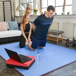 EYEPOWER 4.8qm Tapis De Sol Pour Gym - 2cm - 12 Dalles En Mousse - 63x63 Puzzles De Sol - Blau -EYEPOWER Soldes Magasin 63560079 3