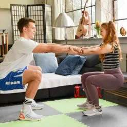 EYEPOWER 3.2qm Tapis De Sol Pour Gym - 2cm - 4 Dalles En Mousse - 90x90 Puzzles De Sol - Grün 7 EYEPOWER 3.2qm Tapis De Sol Pour Gym - 2cm - 4 Dalles En Mousse - 90x90 Puzzles De Sol - Grün -EYEPOWER Soldes Magasin 63560505 3