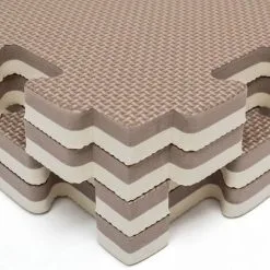 EYEPOWER 4.8qm Tapis De Sol Pour Gym - 2cm - 12 Dalles En Mousse - 63x63 Puzzles De Sol - Braun -EYEPOWER Soldes Magasin 63560722 5