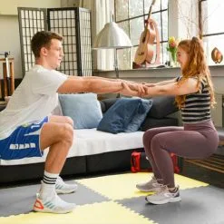 EYEPOWER 1.6qm Tapis De Sol Pour Gym - 2cm - 2 Dalles En Mousse - 90x90 Puzzles De Sol - Gelb 7 EYEPOWER 1.6qm Tapis De Sol Pour Gym - 2cm - 2 Dalles En Mousse - 90x90 Puzzles De Sol - Gelb -EYEPOWER Soldes Magasin 63564538 3