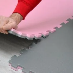 EYEPOWER 3.2qm Tapis De Sol Pour Gym - 2cm - 4 Dalles En Mousse - 90x90 Puzzles De Sol - Pink -EYEPOWER Soldes Magasin 63565413 4