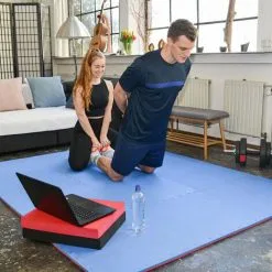 EYEPOWER 3.2qm Tapis De Sol Pour Gym - 2cm - 8 Dalles En Mousse - 63x63 Puzzles De Sol - Blau -EYEPOWER Soldes Magasin 63565562 3