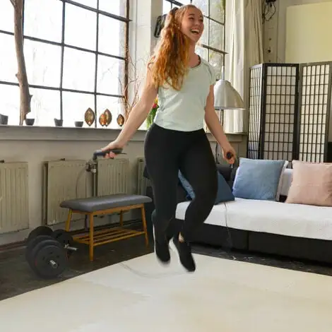 EYEPOWER 4.8qm Tatami Judo 2cm - 12 Dalles 63x63cm - Tapis Sol Sport Fitness Mat Home Gym - Beige 4 EYEPOWER 4.8qm Tatami Judo 2cm - 12 Dalles 63x63cm - Tapis Sol Sport Fitness Mat Home Gym - Beige – Image 4