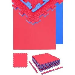 EYEPOWER 3.2qm Tatami Judo 2cm - 8 Dalles 63x63cm - Tapis Sol Sport Fitness Mat Home Gym - Blau